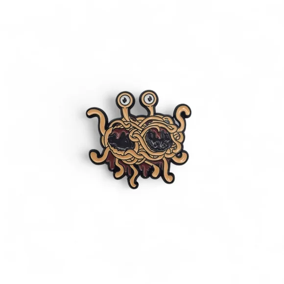 Flying Spaghetti Monster Enamel Pin - Picture 1 of 4